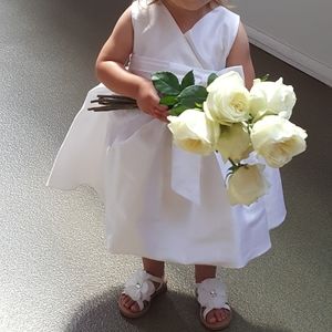 2T White Girl's Dress